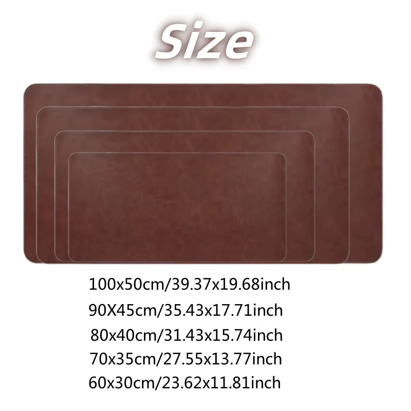 Office Desk Cushion Waterproof PU Mouse Pad Desk Mat Protective Cover Large Mousepad Computer Laptop Non-Slip Keyboard Mats